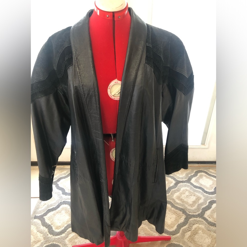 Vintage Black Leather Jacket
